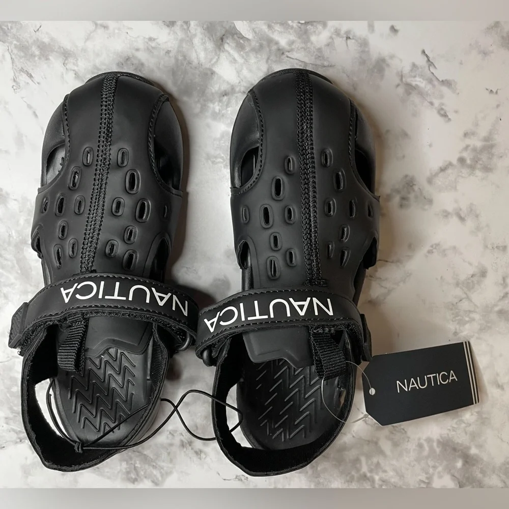 NWT Nautica Pearl 3 Black Sandals